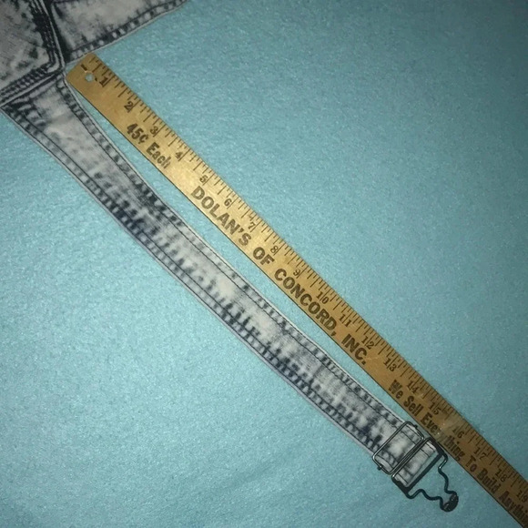 BLUE SPICE overall distressed shorts Y2K size 5 - Picture 7 of 10